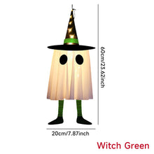 Load image into Gallery viewer, Halloween LED Flashing Light Hanging Ghost Halloween Party Dress Up Glowing Wizard Hat Lamp Horror Props Home Decoration