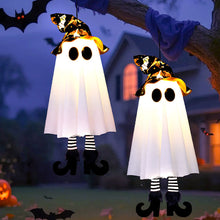 Load image into Gallery viewer, Halloween LED Flashing Light Hanging Ghost Halloween Party Dress Up Glowing Wizard Hat Lamp Horror Props Home Decoration