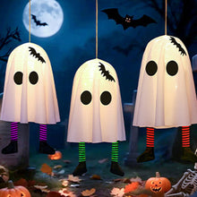 Load image into Gallery viewer, Halloween LED Flashing Light Hanging Ghost Halloween Party Dress Up Glowing Wizard Hat Lamp Horror Props Home Decoration