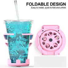 Load image into Gallery viewer, Foldable Motorcycle Cup Holder Bike Water Bottle Mount Adjustable Drink Cage for Collapsible Beverage Bracket for E-Bike