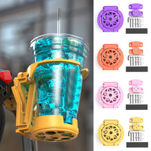 Load image into Gallery viewer, Foldable Motorcycle Cup Holder Bike Water Bottle Mount Adjustable Drink Cage for Collapsible Beverage Bracket for E-Bike