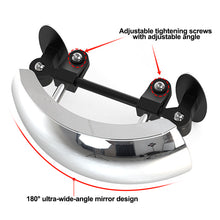 Load image into Gallery viewer, Motorcycle Windshield 180° Wide Angle Rearview Mirror Panoramic Visibility Street Bike Windscreen Lens Electric Bike Accessory