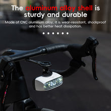 Load image into Gallery viewer, High-Brightness Bicycle Headlight With Remote Control High And Low Beam Integrated Aluminum Alloy Night Riding Safety Warning Light