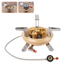 Load image into Gallery viewer, 16000W Portable Outdoor Camping Five-Core Fierce Stove Foldable High-Power Windproof Cassette Stove