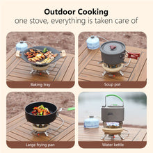Load image into Gallery viewer, 16000W Portable Outdoor Camping Five-Core Fierce Stove Foldable High-Power Windproof Cassette Stove