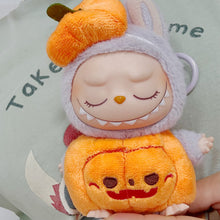Load image into Gallery viewer, Miniature Halloween Pumpkin Costume with Hat for 17cm Labubu Dolls Cute DIY Doll Clothes Lovely Outfit Gifts for Girls Friends