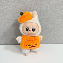 Load image into Gallery viewer, Miniature Halloween Pumpkin Costume with Hat for 17cm Labubu Dolls Cute DIY Doll Clothes Lovely Outfit Gifts for Girls Friends