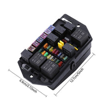 Load image into Gallery viewer, 16-Way Car Fuse Box with 7 Relays for New Energy Vehicle Circuit Protection Automotive Power Distribution Block Relay Control Center 12v-24V