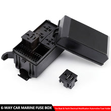 Load image into Gallery viewer, 6-Way Car Marine Fuse Box Removable Circuit Control Block for Boat & Yacht Electrical Modification Automotive Fuse Holder