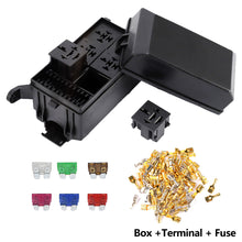 Load image into Gallery viewer, 6-Way Car Marine Fuse Box Removable Circuit Control Block for Boat & Yacht Electrical Modification Automotive Fuse Holder