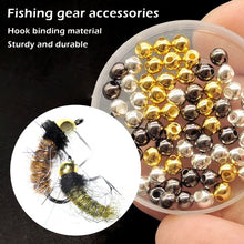 Load image into Gallery viewer, 10PCS JIGOFF Fly Fishing Hooks Binding Material Teardrop Tungsten Bead Head Nymph Sinking Fly Hook Fishing Tackle Accessories