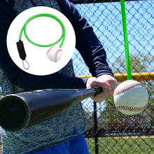 Load image into Gallery viewer, 10-30LBS Baseball Trainer with Latex Resistance Cord Pitching and Hitting Rebound Practice Tool Posture Correction Resistance Band