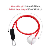 Load image into Gallery viewer, 10-30LBS Baseball Trainer with Latex Resistance Cord Pitching and Hitting Rebound Practice Tool Posture Correction Resistance Band