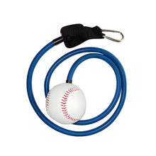 Load image into Gallery viewer, 10-30LBS Baseball Trainer with Latex Resistance Cord Pitching and Hitting Rebound Practice Tool Posture Correction Resistance Band