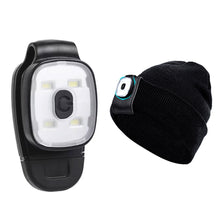 Load image into Gallery viewer, 1PC Multi-Functional Clip Lamp USB Charging Outdoor Portable Emergency Warning LED Headlamp For Running Camping And Cycling