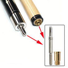 Load image into Gallery viewer, 1PC Billiard Cue Joint Screw Multi-Spec Stainless Steel Cue Connector Detachable Split Pool Cue Hardware Accessory