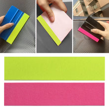 Load image into Gallery viewer, Car Wrap Blade Scraper Soft Felt Cloth Edge Vinyl Squeegee Window Tint Tool No Scratch Protect Buffer Patch Self Adhesive Felt Edge
