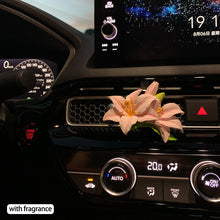 Load image into Gallery viewer, Car Air Outlet Perfume Clip Lily Shape Car Air Freshener Peach Blossom Aroma Diffuser Car Decoration Accessories Fresh Air