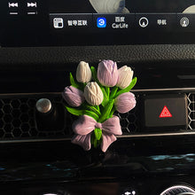 Load image into Gallery viewer, Car Flower Tulip Air Outlet Perfume Clip Butterfly Car Air Freshener Peach Blossom Aroma Diffuser Car Decoration Accessories Fresh Air
