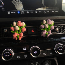Load image into Gallery viewer, Car Flower Tulip Air Outlet Perfume Clip Butterfly Car Air Freshener Peach Blossom Aroma Diffuser Car Decoration Accessories Fresh Air