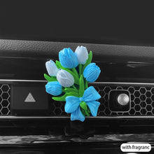 Load image into Gallery viewer, Car Flower Tulip Air Outlet Perfume Clip Butterfly Car Air Freshener Peach Blossom Aroma Diffuser Car Decoration Accessories Fresh Air