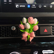 Load image into Gallery viewer, Car Flower Tulip Air Outlet Perfume Clip Butterfly Car Air Freshener Peach Blossom Aroma Diffuser Car Decoration Accessories Fresh Air