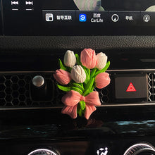 Load image into Gallery viewer, Car Flower Tulip Air Outlet Perfume Clip Butterfly Car Air Freshener Peach Blossom Aroma Diffuser Car Decoration Accessories Fresh Air
