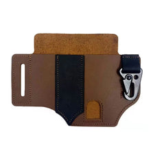 Load image into Gallery viewer, Tactical Bag Leather Insert Pouch Modular Accessories Organizer Panel Key Holder EDC Waist Tool Pouch Hunting Organizer