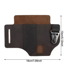 Load image into Gallery viewer, Tactical Bag Leather Insert Pouch Modular Accessories Organizer Panel Key Holder EDC Waist Tool Pouch Hunting Organizer