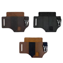 Load image into Gallery viewer, Tactical Bag Leather Insert Pouch Modular Accessories Organizer Panel Key Holder EDC Waist Tool Pouch Hunting Organizer