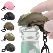 Load image into Gallery viewer, Mini Tactical FAST Helmet Shape Keychain Bottle Opener Gift Decorations Bar Beer Kitchen Gadget Outdoor Camping Tool