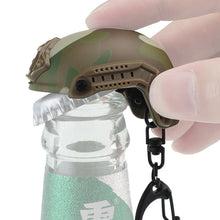 Load image into Gallery viewer, Mini Tactical FAST Helmet Shape Keychain Bottle Opener Gift Decorations Bar Beer Kitchen Gadget Outdoor Camping Tool