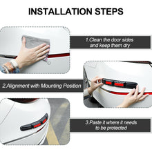 Load image into Gallery viewer, 2Pcs Car Bumper Reflective Protector Strip Body Door Anti-collision Safety Strip Protector Guard Bar Bumper Crash Lip Stickers Car Styling
