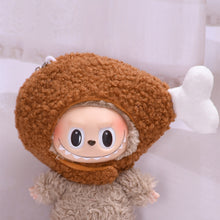 Load image into Gallery viewer, For 17cm Labubu Doll Clothes Cute Fish Chicken Leg Headwear Doll Accessories Lovely Outfit Gifts for Girls Friends