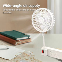 Load image into Gallery viewer, Flexible Fan with 360° Bendable Neck Space-Saving Plug-in Adjustable Direction & Quiet Cooling for Dorm/Travel/Kitchen
