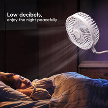 Load image into Gallery viewer, Flexible Fan with 360° Bendable Neck Space-Saving Plug-in Adjustable Direction & Quiet Cooling for Dorm/Travel/Kitchen