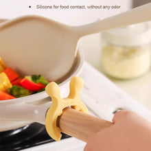 Load image into Gallery viewer, Silicone Deer Ear Pot Shovel Rack Home Kitchen Stove Anti Overflow Soup Spoon Kitchenware Placement Protective Shovel Rack Mobile Storage Rack
