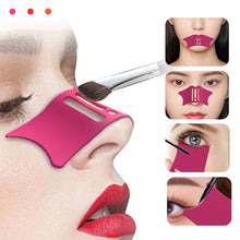 Load image into Gallery viewer, Silicone Nose Shadow Tool Makeup Tool Silicone Eye Makeup Assistant Paint Eyeliner Eyelash Baffle Paint Nose Shadow Repair Highlight Assistant