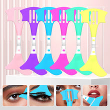 Load image into Gallery viewer, Multifunctional Nose Contour Eyeliner Stencils Silicone Eye Makeup Aids Tool for Nose Shadow Highlighter/Winged Eyeliner Tools