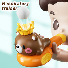 Load image into Gallery viewer, Whale/Bear Children's Blowing Horn Suspended Ball Lung Capacity Boosting Breathing Trainer Creative Toy