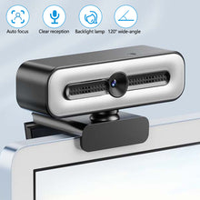 Load image into Gallery viewer, 4K Webcam with Light for PC/Laptop 1080P 2K HD Streaming Camera Desktop Video Conferencing Webcam for Online Classes