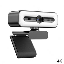 Load image into Gallery viewer, 4K Webcam with Light for PC/Laptop 1080P 2K HD Streaming Camera Desktop Video Conferencing Webcam for Online Classes