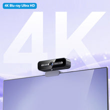 Load image into Gallery viewer, 1080P 4K HD Webcam Plug and Play USB Camera Auto Beauty Effect & Fill Light for Online Classes/Live Streaming/Video Calls