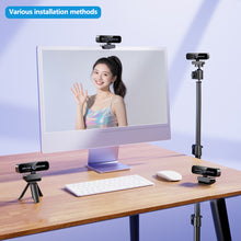 Load image into Gallery viewer, 1080P 4K HD Webcam Plug and Play USB Camera Auto Beauty Effect & Fill Light for Online Classes/Live Streaming/Video Calls
