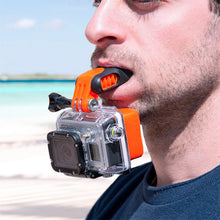 Load image into Gallery viewer, Mouth Mount Surfing Skating Boating Bite Mouth with Screw for HERO 10 9 8 7 6 5 4 3+ 3 2 1 Cameras F19E
