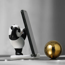 Load image into Gallery viewer, Universal Cute Panda Mobile Phone Holder Stand Modern Resin Sculpture Statue Home Office Desk Decoration