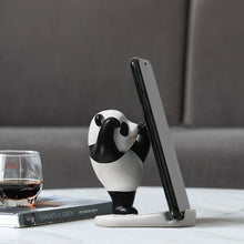 Load image into Gallery viewer, Universal Cute Panda Mobile Phone Holder Stand Modern Resin Sculpture Statue Home Office Desk Decoration