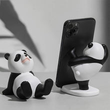 Load image into Gallery viewer, Universal Cute Panda Mobile Phone Holder Stand Modern Resin Sculpture Statue Home Office Desk Decoration