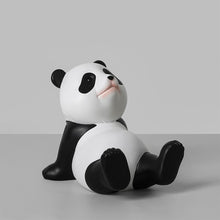 Load image into Gallery viewer, Universal Cute Panda Mobile Phone Holder Stand Modern Resin Sculpture Statue Home Office Desk Decoration