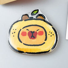 Load image into Gallery viewer, Japanese Korean Style INS Cartoon Cute Fun KAPIBARA Finger Air Bag Bracket for iPhone16 Popsockets Air Bag Griptok Grip Tok